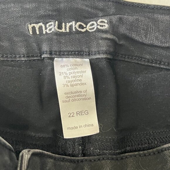 Maurices Black Denim Stretch Jeans - Picture 4 of 5